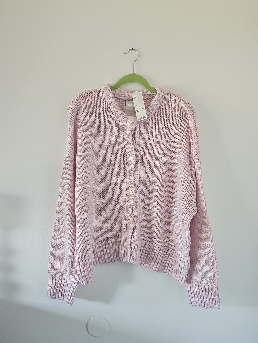 ●●URBAN OUTFITTERS PINK CHUNKY KNIT CARDIGAN NWT S.XL●●